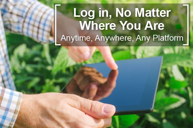 Login, No Matter Where You Are: Anytime, Anywhere, Any Platform.